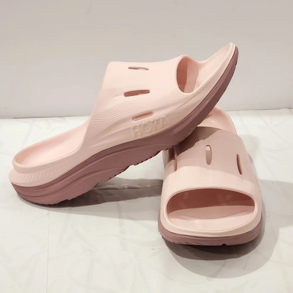 Hoka Ora Recovery 3 Cosmic Pearl Pink Comfort Slip on Slide Men's 13